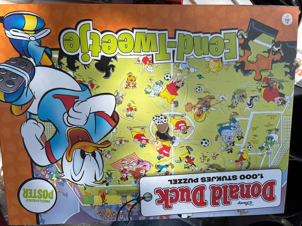 Donald Duck Eend-Tweetje 1000 stukjes puzzel, Ophalen of Verzenden, 500 t/m 1500 stukjes, Nieuw, Legpuzzel