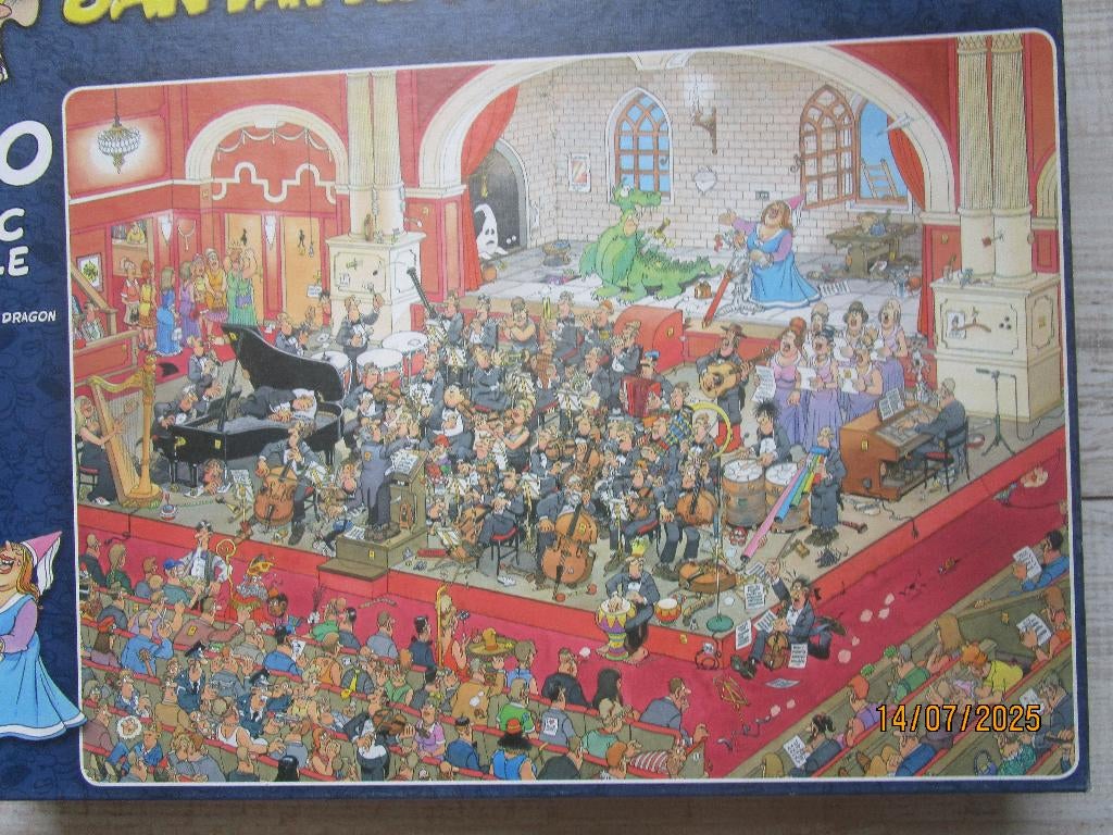 Legpuzzel  JAN VAN HAASTEREN  "De  Opera", Hobby en Vrije tijd, Denksport en Puzzels, Ophalen of Verzenden, 500 t/m 1500 stukjes