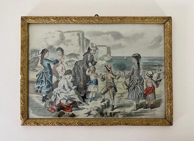 Lithografie La Mode Illustrée, Ophalen of Verzenden, Zo goed als nieuw, Voor 1940, Prent