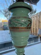 Antieke Petroleumlamp - Handbeschilderd, Ophalen of Verzenden