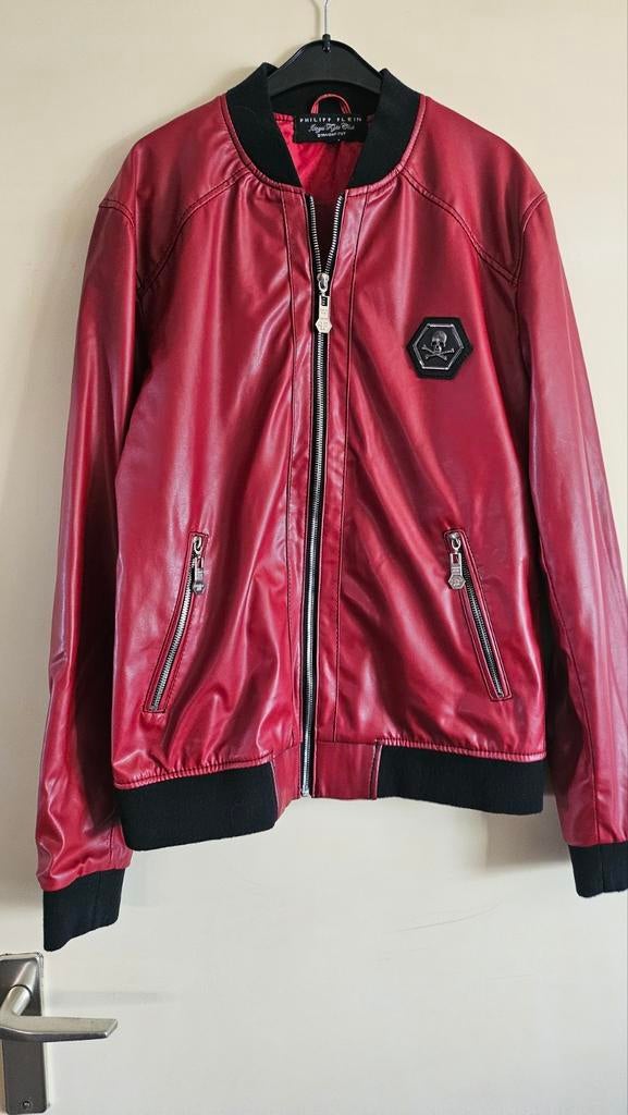 Nieuwe leren jas PHILPP PLEIN., Ophalen of Verzenden, Nieuw, Zwart