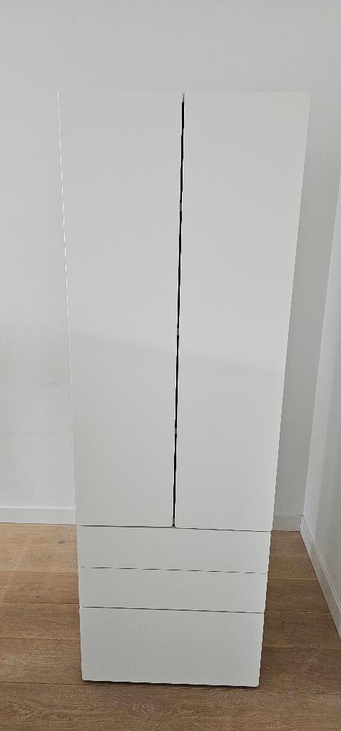 Ikea Smastad kast, wit, 3 lades, H181cm/B60/D57m, Huis en Inrichting, Kasten | Kledingkasten, Gebruikt, 150 tot 200 cm, 50 tot 100 cm