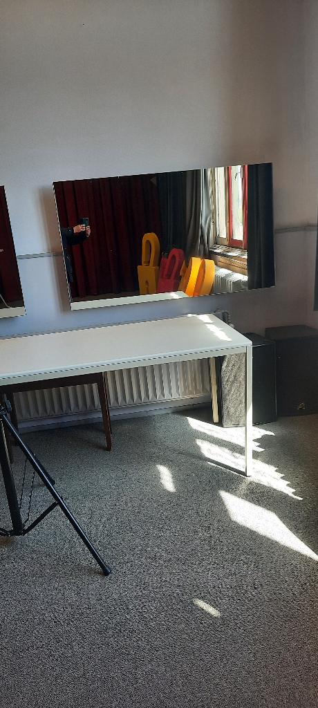 Wandspiegels, Ophalen, Gebruikt, 125 cm of meer, Minder dan 100 cm