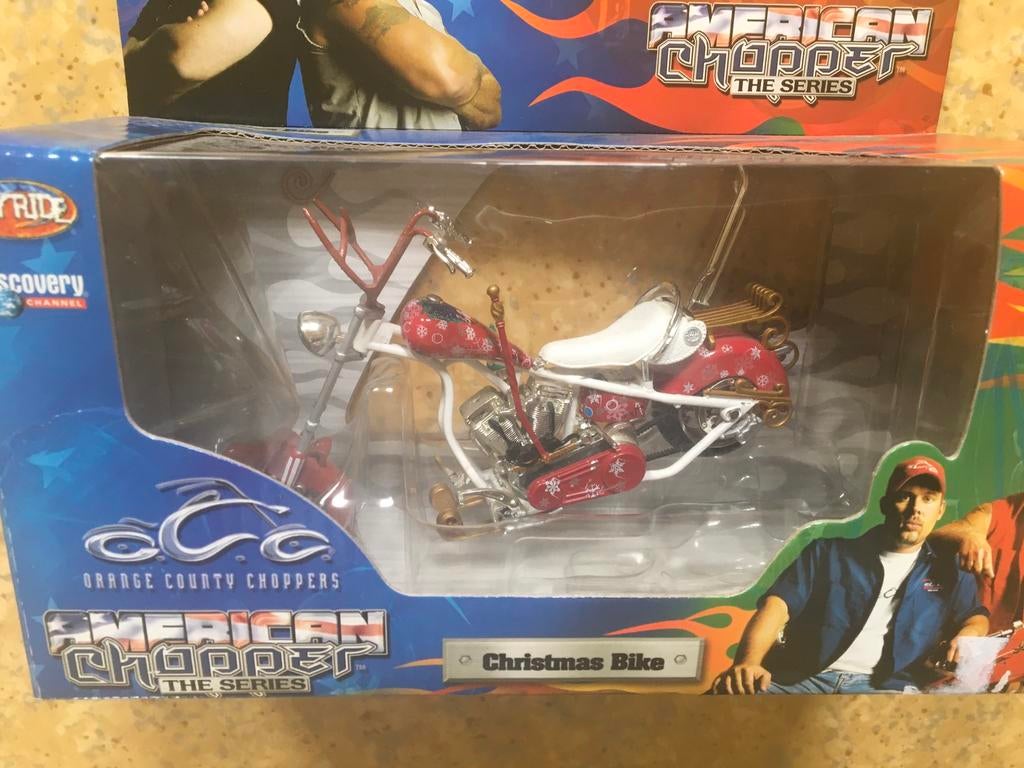 American Chopper CHRISTMAS BIKE 1:10, Ophalen of Verzenden, Zo goed als nieuw, Overige merken