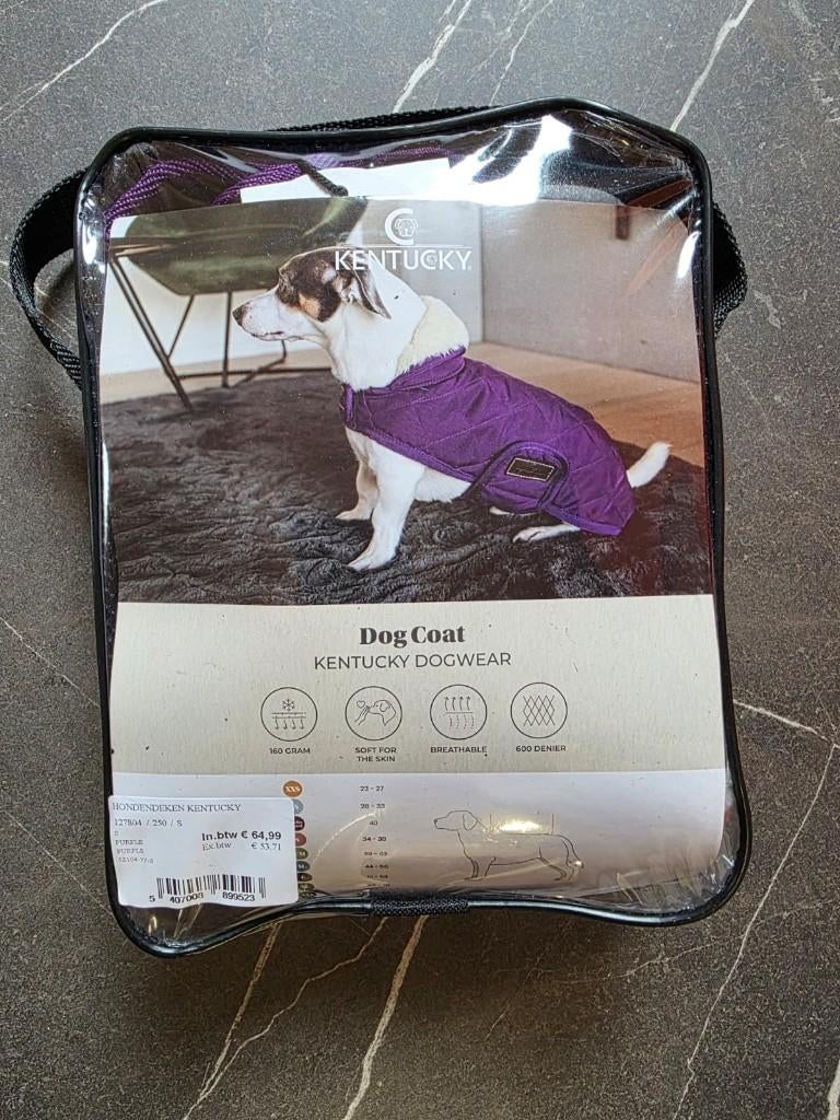 Nieuwe Kentucky Dogwear hondendeken paars - maat S, Dieren en Toebehoren, Hondenkleding, Ophalen of Verzenden, Nieuw, Hondenjas