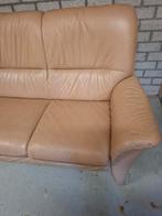 Hukla leren bankstellen: 2-zits, 3-zits en losse stoel, Ophalen, Zo goed als nieuw, Rechte bank, Klassiek, Tijdloos