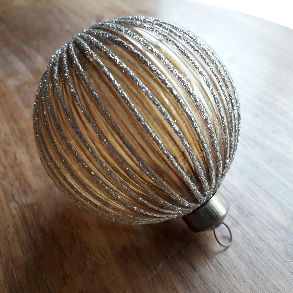 Aparte glazen kerstbal, Ophalen of Verzenden