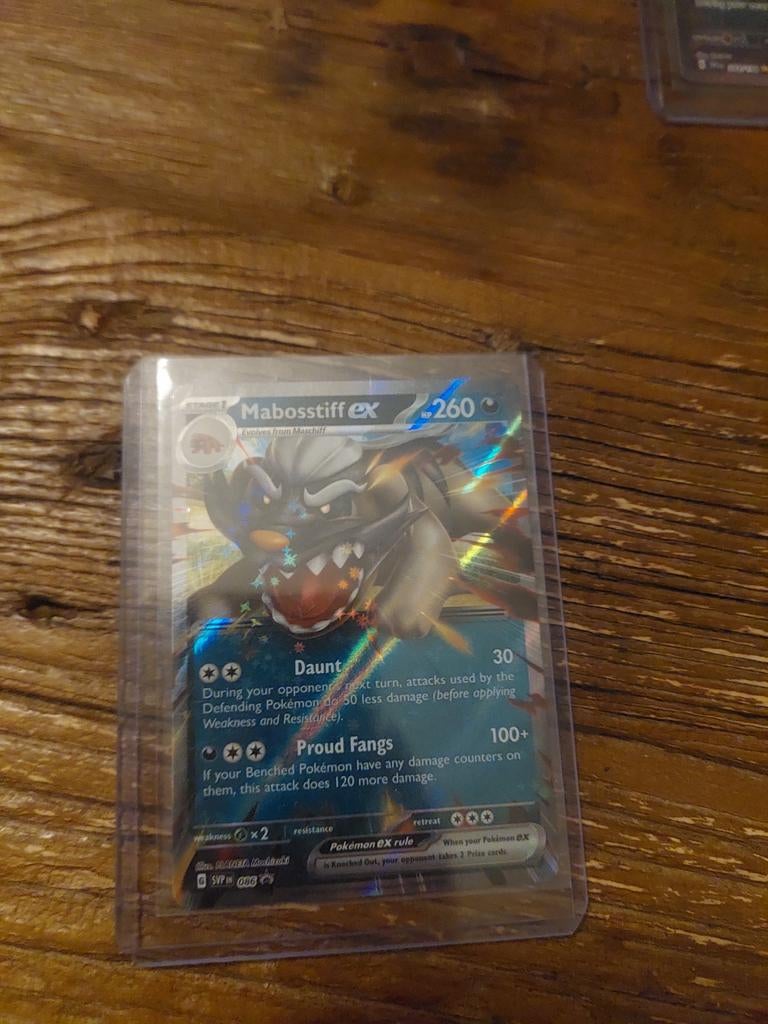 Mabosstiff pokemon kaart, Ophalen, Zo goed als nieuw