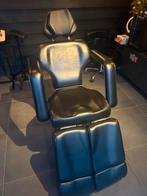 Professionele Tattoo Stoel met Kruk - Zwart Leer, Ophalen, Zwart, Leer, Zo goed als nieuw