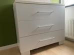Witte commode met 3 lades, Kinderen en Baby's, Kinderkamer | Commodes en Kasten, Ophalen, Gebruikt, 50 tot 70 cm, 100 cm of meer