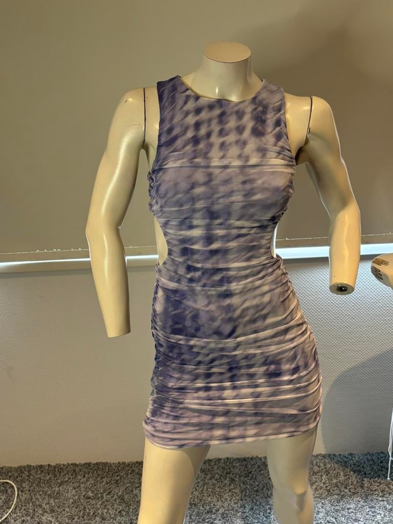 Zara jurkje met aparte achterkant maat  xs, ., Paars, Ophalen of Verzenden, Zo goed als nieuw