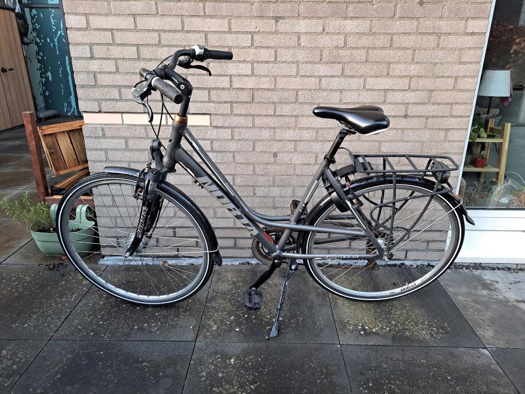 Dames fiets Norta Trekking, Fietsen en Brommers, Fietsen | Dames | Damesfietsen, Gebruikt, Versnellingen, Schijfrem, Ophalen