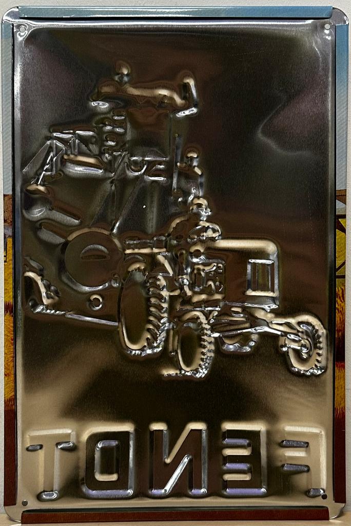 Fendt Tractor Dorsmachine relief reclamebord van metaal deco, Reclamebord, Info@deconoord.nl, Deco Noord, Nieuw