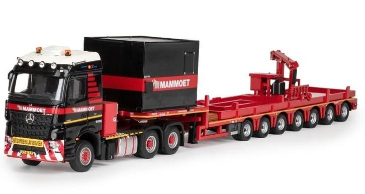 IMC MB AROCS + AC700 BALLASTTRAILER NOOTEBOOM - MAMMOET, Hobby en Vrije tijd, Modelauto's | 1:50, Nieuw, Bus of Vrachtwagen, Overige merken