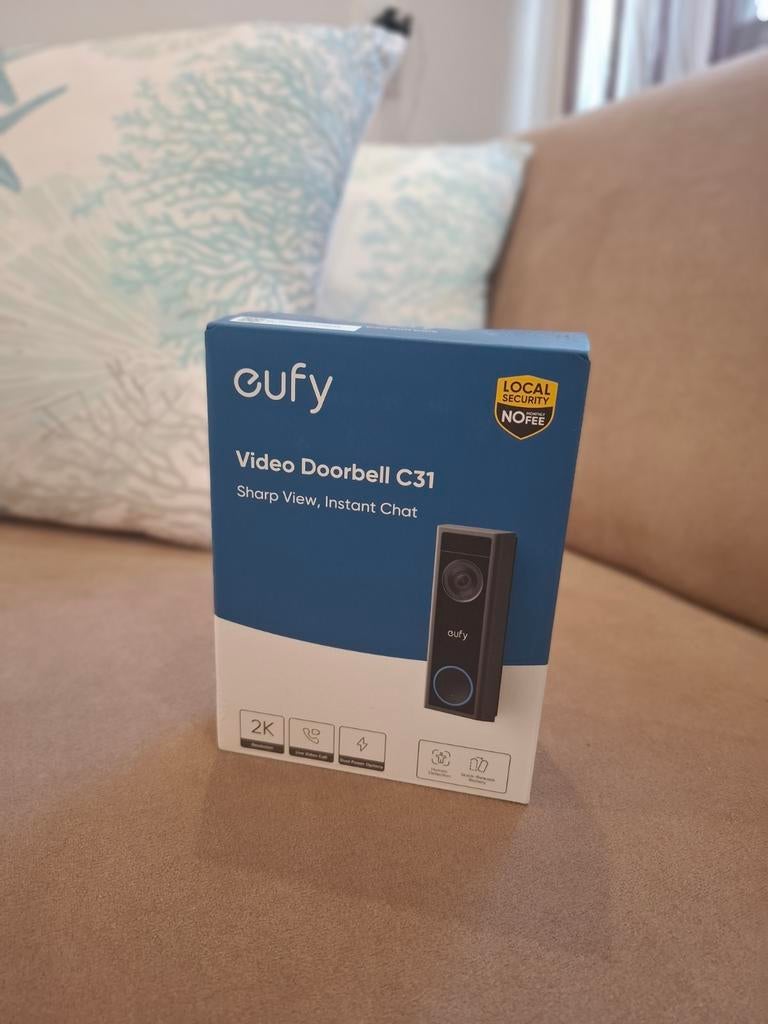 Eufy Videodeurbel C31 – Nieuw in doos, Ophalen of Verzenden, Bewegingsdetectiesensor, Nieuw, Draadloos
