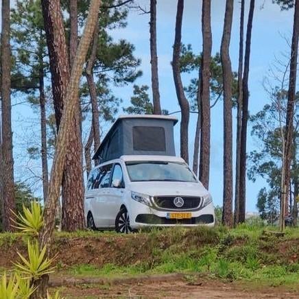 Buscamper MercedesBenz EQV 300L, elektr., actieradius 375km, Caravans en Kamperen, Campers, Automaat, Buscamper of Camperbus, Mercedes-Benz
