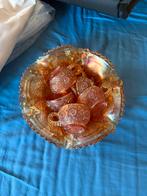 Antieke Imperial Glass Marigold Carnival Punch Bowl Set, Antiek en Kunst, Ophalen