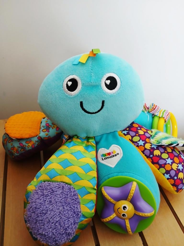 Lamaze knuffel octopus, Kinderen en Baby's, Speelgoed | Knuffels en Pluche, Ophalen of Verzenden, Zo goed als nieuw