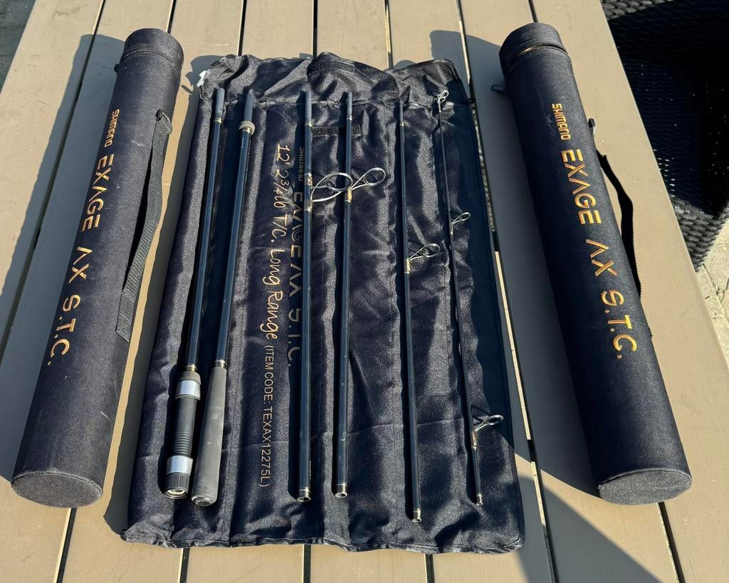 shimano exage ax stc 12ft 2 3/4lb, Ophalen of Verzenden, Gebruikt, Werphengel