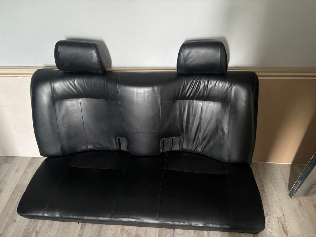 Bmw e30 2 deurs achterbank zwart kunstleder., Auto-onderdelen, Carrosserie en Plaatwerk, Ophalen of Verzenden, Voor, BMW, Deur