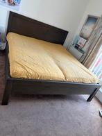 Robuust eikenhouten bed 180x200, Gebruikt, Bruin, Tweepersoons, Ophalen of Verzenden