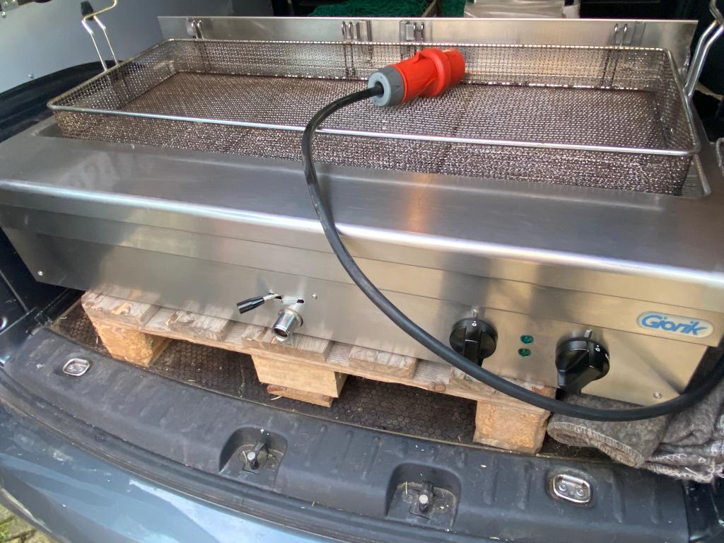 Giorik oliebollen friteuse - vis frituur -oliebollenbak 10kW, Witgoed en Apparatuur, Ophalen, Gebruikt