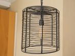Zwarte draadlamp hanglamp, industrieel design, Ophalen, Zo goed als nieuw, Metaal, Minder dan 50 cm