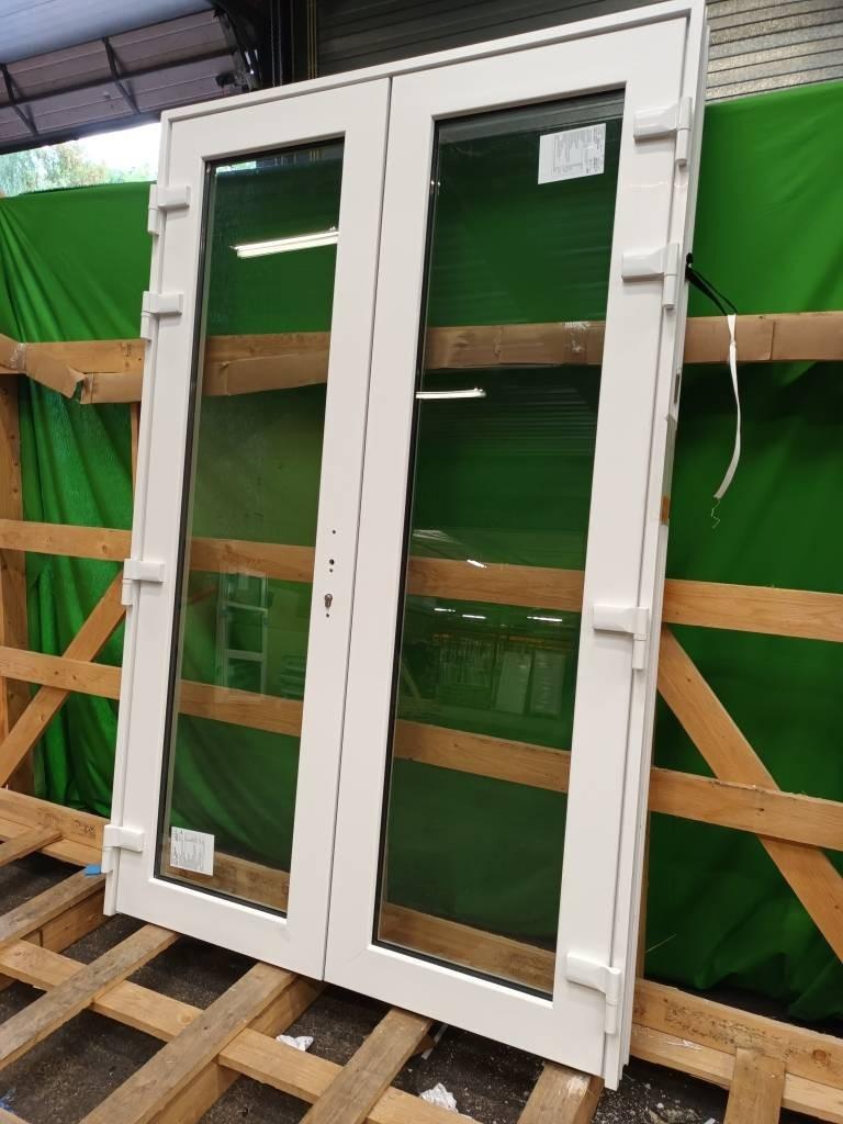 Kunststof dubbele deur b148,6 x h231,8 cm  -1476-, Niet ingevuld, Kunststof, Gebruikt, Niet ingevuld