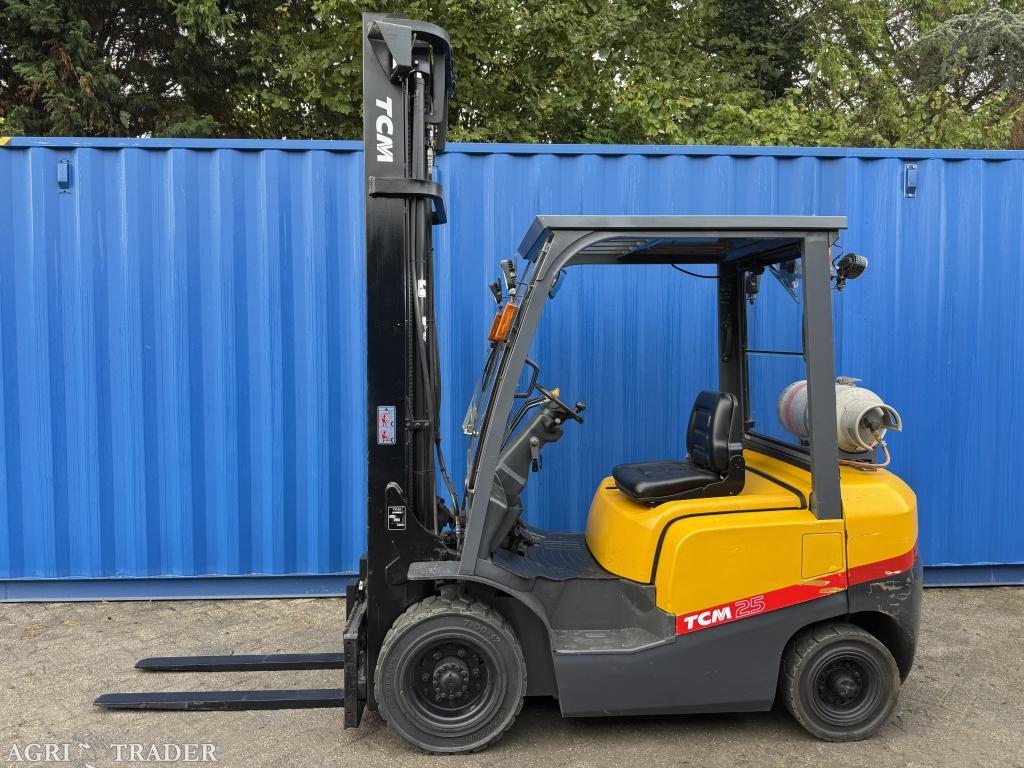 TCM 2.5 tonner LPG heftruck 4.7M BJ2013 Sideshift verlichtin, LPG, Info@vanbeurdenheftrucks.nl, Heftruck, Ophalen of Verzenden