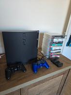 PlayStation 3 console met games en 2 controllers, Ophalen, Gebruikt, Met 2 controllers, Met games