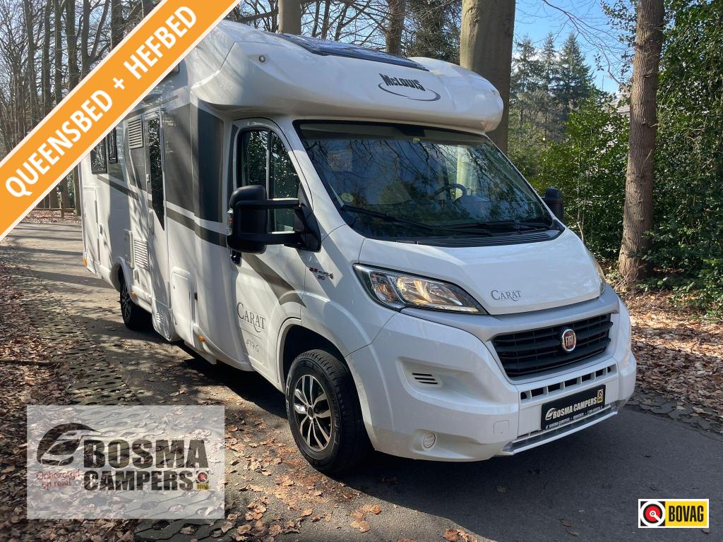 McLouis Carat 479 G Queensbed 57000 km Airco Hefbed Euro 6, Ringverwarming, Fiat, Airbags, Bedrijf