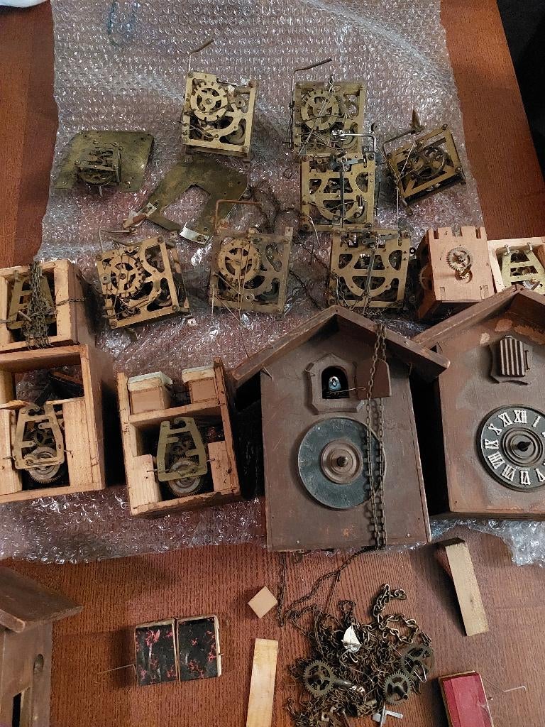 koekoeksklok uurwerken en kastjes, Antiek en Kunst, Antiek | Klokken, Ophalen