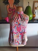 Nieuw! mooie gekleurde travelstof haltertop maat M/L!, Kleding | Dames, Tops, Maat 38/40 (M), Overige kleuren, Verzenden, Nieuw