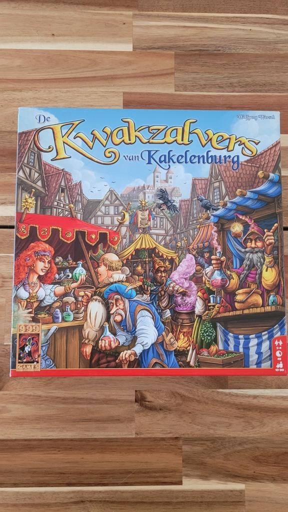 De Kwakzalvers van Kakelenburg bordspel, Hobby en Vrije tijd, Gezelschapsspellen | Bordspellen, Ophalen of Verzenden, Zo goed als nieuw