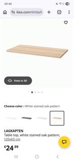Ikea LAGKAPTEN Tafelblad - 120cm, 100 tot 150 cm, Modern, Scandinavisch, Nieuw, Tafelblad