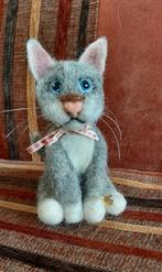 Genaaldvilt Poesje Katje Kitten wol naaldvilten handgemaakt, Ophalen of Verzenden, Nieuw, Overige typen, Wolvilt