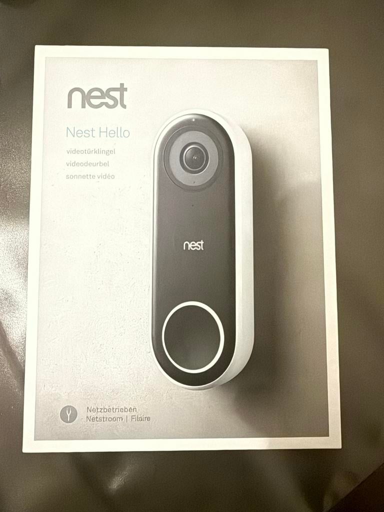 Nest Hello deurbel, Ophalen of Verzenden, Bewegingsdetectiesensor, Gebruikt, Bedraad