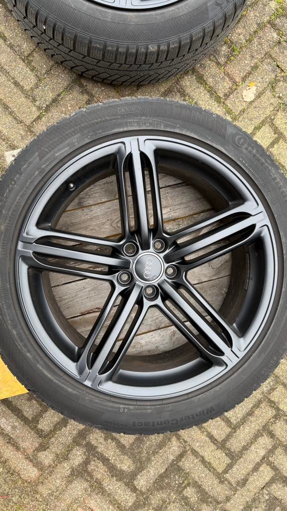 20 inch origineel Audi Q5 (8R) 8R0601025BJ zwarte velgen, Auto-onderdelen, Banden en Velgen, Ophalen, Gebruikt, 255 mm, Banden en Velgen