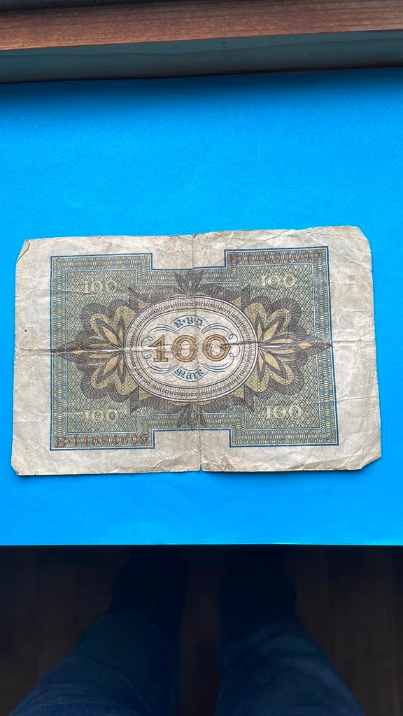 100 Mark Duitsland (1920), Ophalen of Verzenden, Duitsland, Los biljet