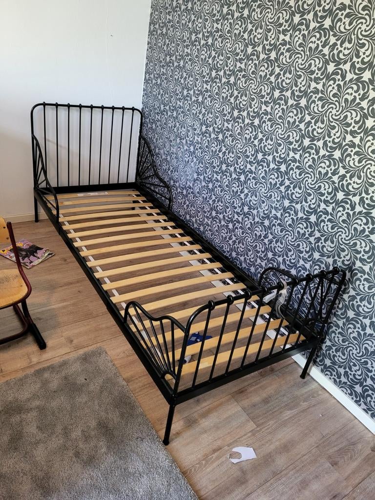 Gratis Ikea Luröy verstelbaar kinderbed, Ophalen, Gebruikt, 70 tot 85 cm, Matras