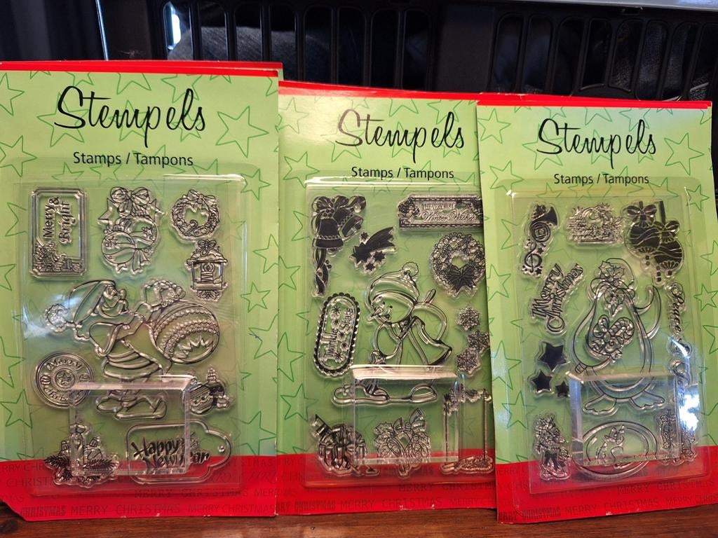 Set van diverse stempels (zie alle foto's), Ophalen of Verzenden, Gebruikt, Clearstamp