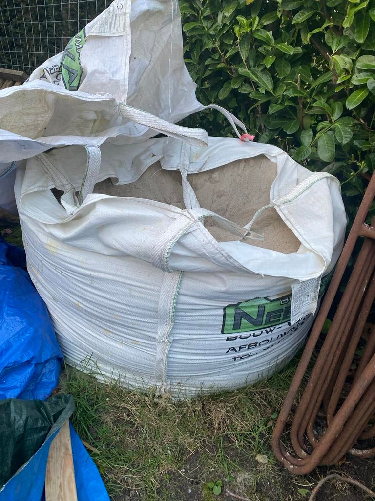 Metselzand in bigbag (2/3 vol) - Ophalen in Nijmegen-West, Tuin en Terras, Zand, Ophalen, Gebruikt, Metselzand