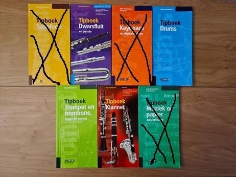 tipboeken 4 stuks, Ophalen, Zo goed als nieuw, Artiest, Diverse auteurs