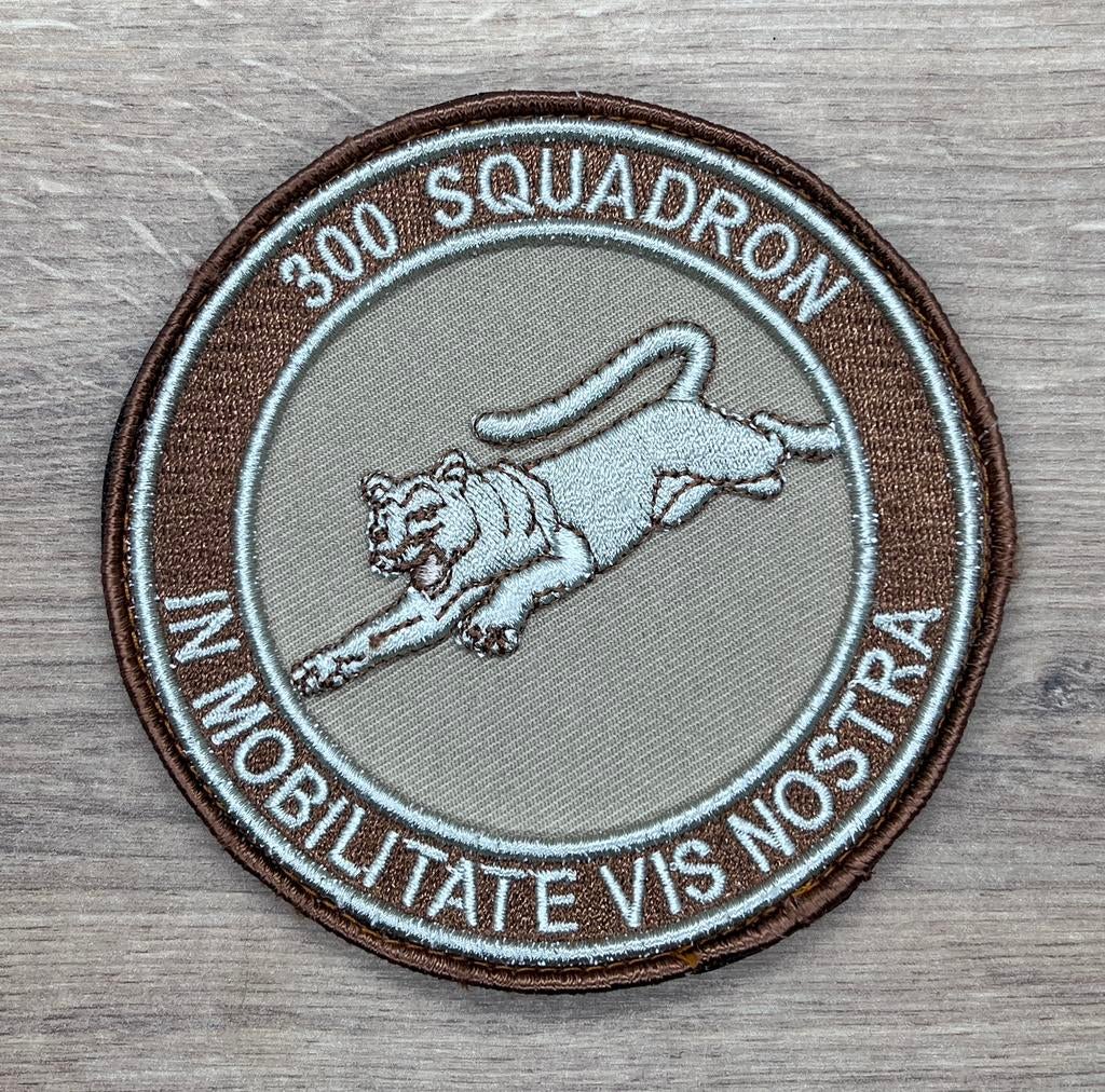 Te koop Patch RNLAF 300 SQN Squadron Patch Dessert, Verzenden, Zo goed als nieuw, Patch, Badge of Embleem