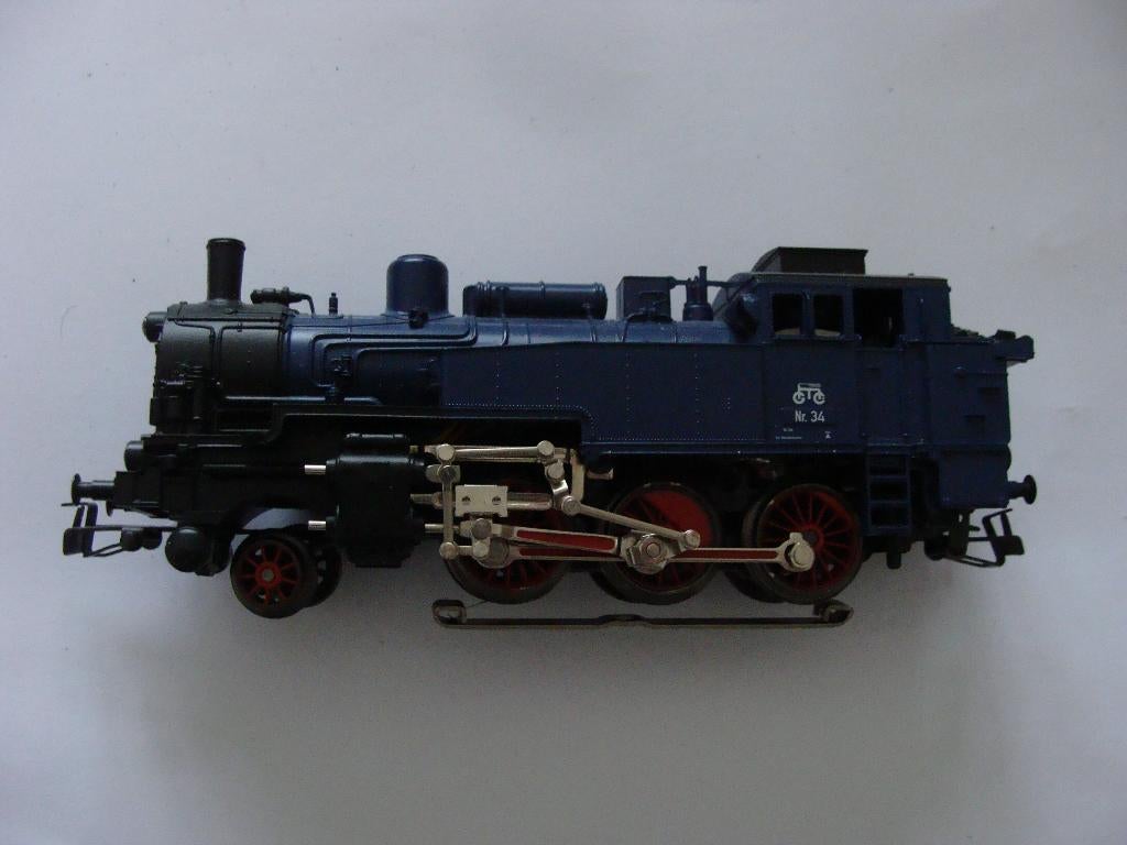 MARKLIN STOOMLOC BLOUW, Hobby en Vrije tijd, Modeltreinen | H0, Wisselstroom, Gebruikt, Locomotief, Ophalen of Verzenden
