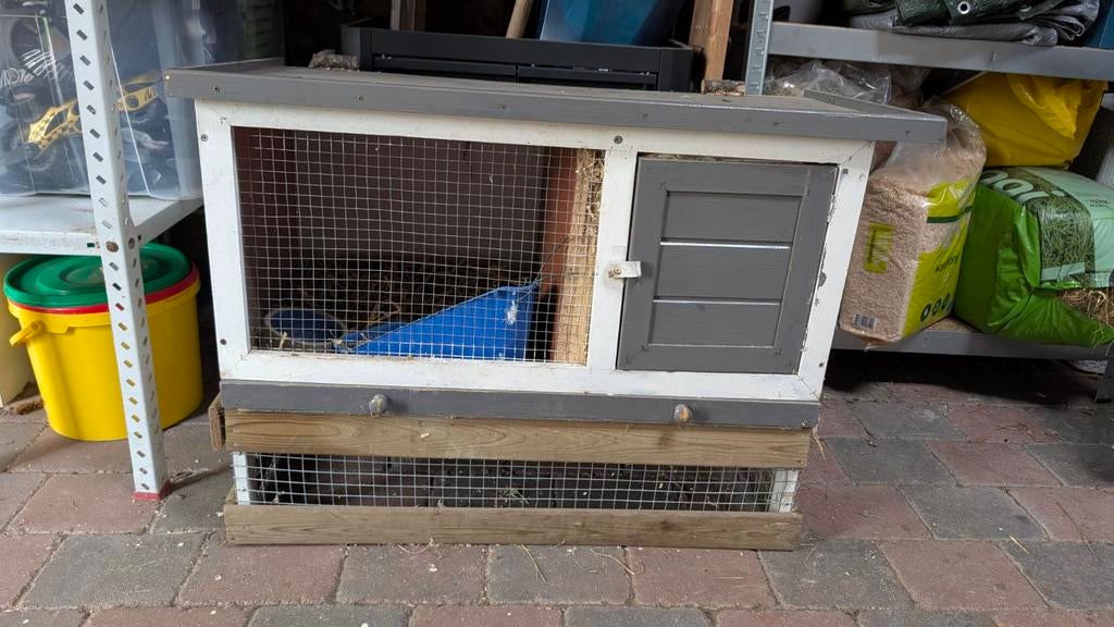 Cavia / rattenhok voor buiten 2 verdiepingen met geïsoleer, Ophalen of Verzenden, 90 cm of meer, Hok, Cavia