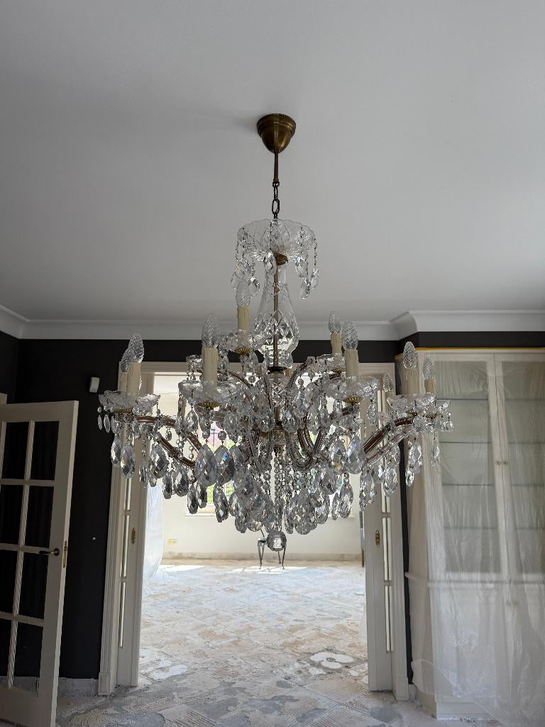 Kroonluchter in perfecte staat (nieuwprijs € 3500,-), Gebruikt, Glas, Ophalen, Klassiek barok