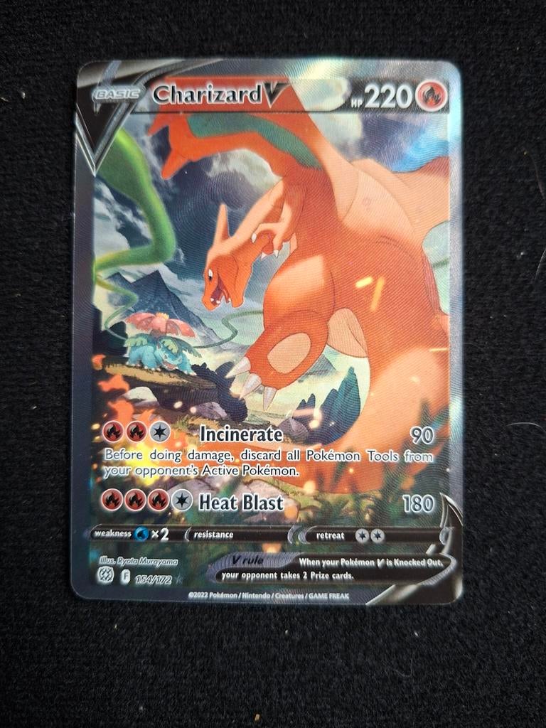 Charizard V 154/172 Brilliant Stars Pokémon Kaart, Hobby en Vrije tijd, Verzamelkaartspellen | Pokémon, Ophalen of Verzenden, Zo goed als nieuw