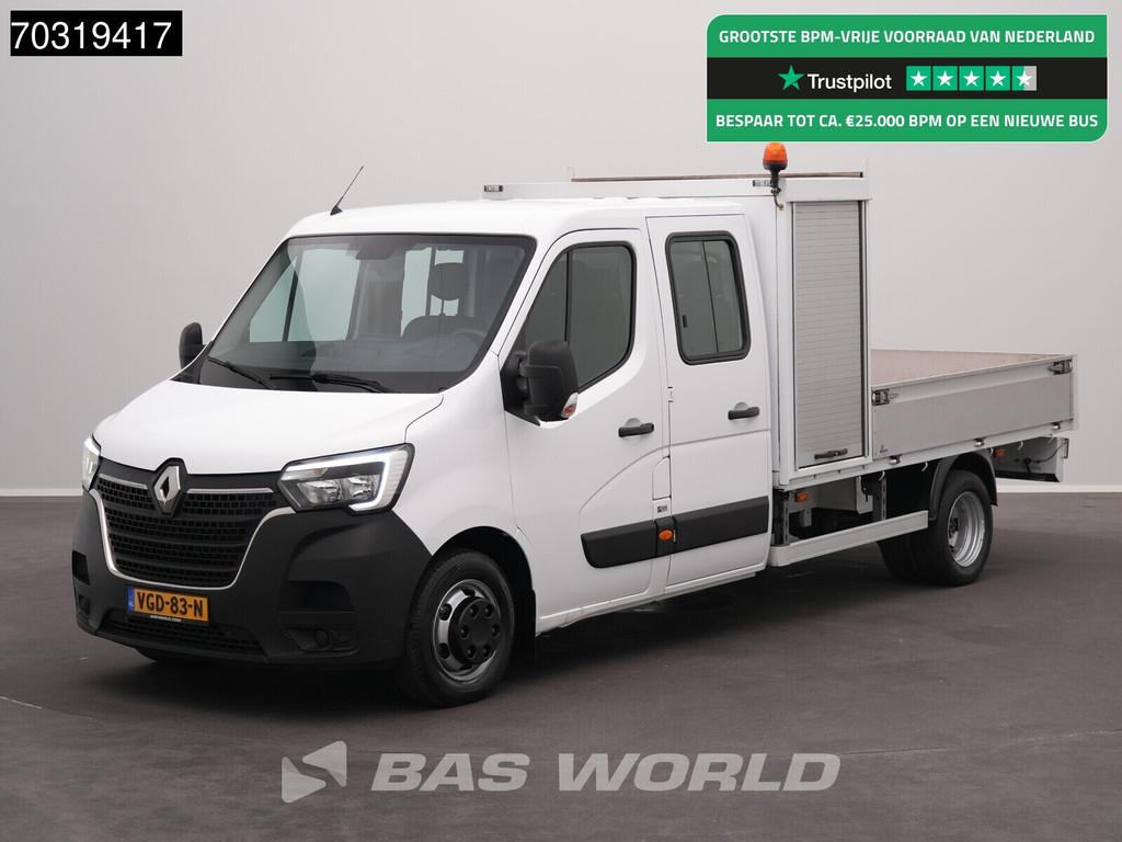 Renault Master 145PK Dubbel Cabine Open Laadbak met Kist Dub, 145 pk, Stof, Gebruikt, Euro 6