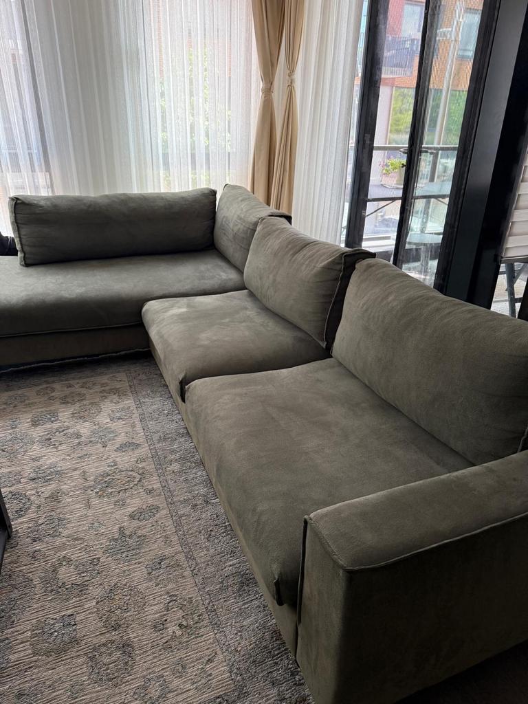 Goossens hoekbank - snel ophalen, Ophalen, Gebruikt, Hoekbank, Stof